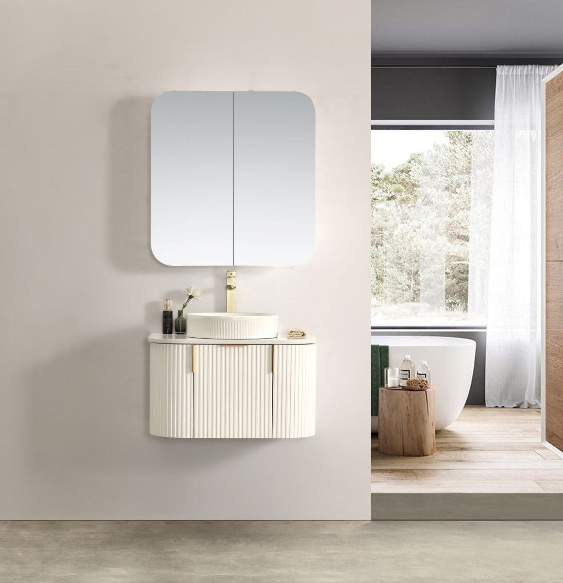 Navona Forma Series 750MM Wall Hung White Side Drawer Vanities – trade ...