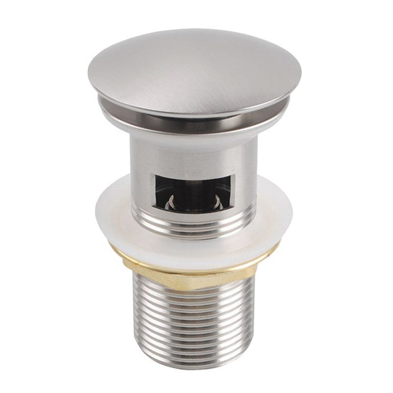 Brushed Nickel Pop Up Waste Overflow – trade-suppliers