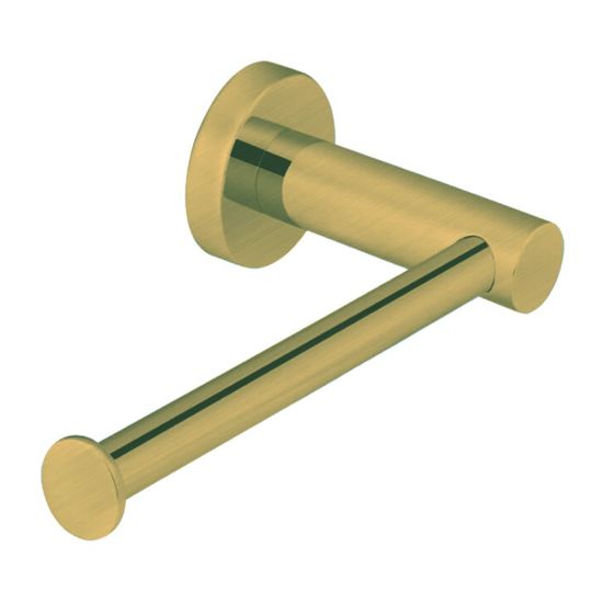 LUCID PIN Series Brushed Yellow Gold Round Stainless Steel Wall Mounte ...